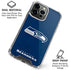 NFL Seattle Seahawks Distressed iPhone 16 Pro Clear Case
